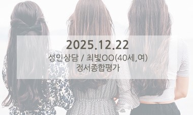 [2025.12.22] 성인심리상담 / 정서종합평가