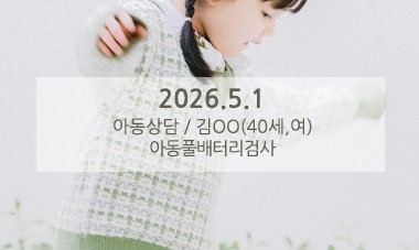 [2026.5.1] 아동심리상담 / 아동풀배터리검사
