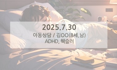 [2025.7.30] 아동심리상담 / ADHD, 웩슬러