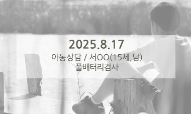 [2025.8.17] 아동심리상담 / 풀배터리검사